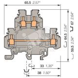 Клемма винтовая 4мм.кв M4/6D2 1SNA115271R2200 TE Connectivity (Entrelec,Tyco)