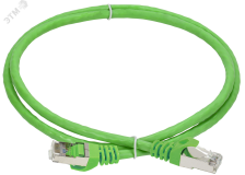 Патч-корд категории 6A S/FTP 1м st. 50мкд зел. PC02-C6ASL-1M-SC-HC ITK