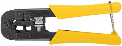 Кримпер для обжима разъемов RJ11, RJ12, RJ45, пластиковые ручки,190 мм 60062 FIT