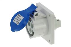 Розетка встраиваемая 16A/230V/1P+N+E/IP44, фланец 75x75 00-00032480 INPIN