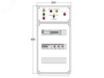 Щит управления электрообогревом DEVIBOX HR 3x2800 D850 (в комплекте с терморегулятором) DBR015 DEVIbox