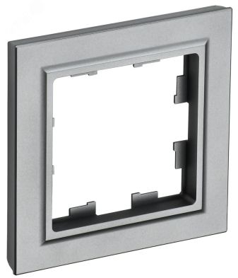 BRITE Рамка 1 пост РУ-1-БрС сталь BR-M12-K46 IEK