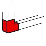 Угол плоский 85x50мм 638023 Daccord/Legrand