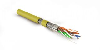 Кабель SFTP4-C7-S23-IN-LSZH-YL-500 (500 м) витая параэкранированная S/FTPкат.7 445166 Hyperline