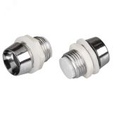 10PC Держатель 10мм (хром. пластик, с гайкой) (, 10мм (круглый)) 026710 Arlight