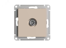 ATLASDESIGN TV РОЗЕТКА оконечная 1DB, механизм, ПЕСОЧНЫЙ ATN001291 Systeme Electric