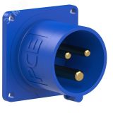 Вилка встраиваемая 16А/230V/1P+N+E/IP44, фланец 56x56 00-00002269 PCE