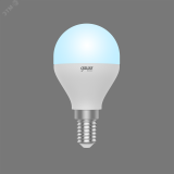 Лампа светодиодная LED 7.5 Вт690 Лм 4100К белая E14 Шар Basic 1053128 GAUSS