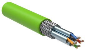 Витая пара S/FTP кат.6а 4 пары 23 AWG LSZH зеленый 305м LC1-C6A04-622 ITK