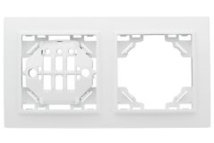 Рамка Минск 2-местная горизонтальная белая ERM-G-302-10 EKF