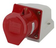 Розетка стационарная наружная 124 3Р+РЕ 32А 380В IP44 (10/60/720) R(OUT)-32-3P-PE-IP44 Б0032878 ЭРА