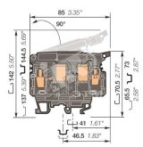 Клемма винтовая 10мм.кв ML10/13.SF.V0 1SNA199095R1300 TE Connectivity (Entrelec,Tyco)