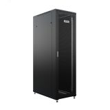 Шкаф напольный универсальный серверный R 47U 800х1000мм, 4 профиля 19, двери перфорированная и сплошная металл, боковые стенки съемные, регулируемые опоры, разобранный, черный RAL 9005 УТ000109379 NTSS
