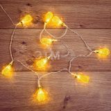 Гирлянда светодиодная восточные Фонарики 10 LED желтые 1,5 м, прозрачный ПВХ, питание 2xАА 303-071 Neon-Night