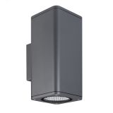 Светильник LGD-EVO-WALL-TWIN-S100x100-2x12W Warm3000 (GR, 44 deg, 230V) (Arlight, IP54 Металл, 3 года) 046195 Arlight