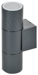 LIGHTING Светильник уличный 5108 настенный под лампу 2хGU10 IP65 серый IEK LT-UBU0-5108-GU10-2-K03 IEK