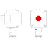 Взрывонепроницаемый пост управления из алюминия LCSD-01-B-MB-L1R(220)x1-PBMB-ANP15BMB LCSD21000049 DKC