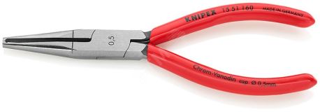 Стриппер для тонких кабелей настроенная на диаметр кабеля прецизионная призма без регулировки зачистка 05мм L=160мм обливные рукоятки пружина KN-1551160 KNIPEX