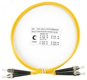 Шнур оптический duplex 1м ST-ST 9/125 sm LSZH 7552c Cabeus