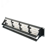 Патч-панель 19'. 48 портов RJ-45. UTP. Cat.5e. 2U 10-0405 SUPRLAN