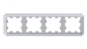 ATLASDESIGN ANTIQUE 4-постовая рамка, универсальная, АЛЮМИНИЙ ATN100304 Systeme Electric