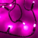 Гирлянда светодиодная декоративная ARD-STRING-CLASSIC-10000-BLACK-100LED-FLASH PINK (230V, 7W) (ARDCL, IP65) 025807 Arlight