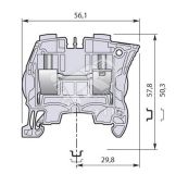 Клемма винтовая 16мм.кв. синяя ZS16 1SNK510020R0000 TE Connectivity (Entrelec,Tyco)
