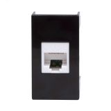 Розетка RJ-45 категория 5E Viva 1 модуль черная 45238 DKC