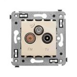 Avanti Розетка TV-FM-SAT в стену,  Ванильная дымка 4405533 DKC