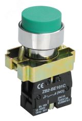 Кнопка управления LAY5-BL31 без подсветки зелена BBT70-BL-K06 IEK