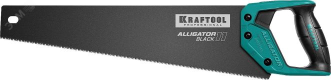 Ножовка для точного реза ''Alligator BLACK 11'', 450 мм, 11 TPI 3D зуб 15205-45 KRAFTOOL