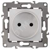 Розетка 2P, 16A-250В, б.л., Эра12, белый, 12-2005-01 Б0018981 ЭРА