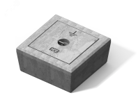 К2М-301-PC350 Колодец инспекционный 350*350*160 мм, бетон М301005 Ключевой Компонент (Хакель)