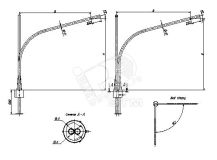 Кронштейн 1.К2-1.5-1.5-/90-Ф6 оцинкованный OE-01704 OPORA ENGINEERING