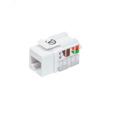 Модуль розеточный CAT5e UTP, Keystone, белый, 90 градусов КА-00003609 СегментЭнерго