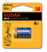 Батарейка Kodak 28A-1BL MAX SUPER Alkaline [K28A-1/4LR44] (12/72/29520) Б0052731 KODAK