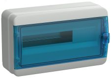 TEKFOR Корпус пластиковый КМПн-18 IP65 синяя прозрачная дверь IEK TF5-KP72-N-18-65-K03-K07 IEK