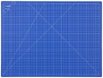 Коврик ''ЭКСПЕРТ'', непрорезаемый, 3мм, цвет синий, 600х450 мм 09901 ЗУБР