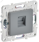 SKANDY Розетка компьютерная RJ45 кат.6 SK-K02Gr серый IEK SK-K10-2-K03 IEK