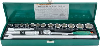 Набор головок торцевых 1/2''DR, 11-32 мм, 19 предметов 047432 Jonnesway
