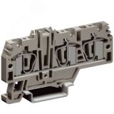 HMM.4/1+2GR Зажим проходной 4кв.мм 1ввод/2 вывода ZHM210GR-RET DKC