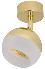 LIGHTING Светильник 4011 накладной настено-потолочный под лампу GX53 золото IEK LT-USB0-4011-GX53-1-K22 IEK