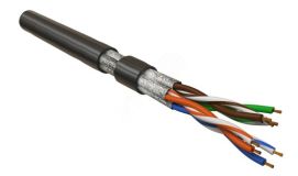 Кабель UFTP4-C6-P26-IN-LSZH-BK-100 (100 м)витая пара экранированная U/FTPкат.6 445074 Hyperline