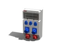Устройство распределительное настенное пластик IP44 63A корпус 297х504х177 серый 00-00009676 AlpenBox