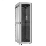 Шкаф серверный 42U 800х1200 передняя дверь: стекло IP41. задняя дверь: одностворчатая глухой металл IP51. боковые панели: без. цвет: серый RAL7035  EX 8242.7120 SYSMATRIX