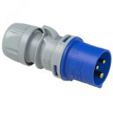 Вилка кабельная 32А/230V/1P+N+E/IP44  с           безвинтовыми клеммами (PCE) 00-00002225 PCE