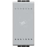 LivingLight Выключатель с автоматическими клеммами 1 модуль алюминий NT4001A BTicino