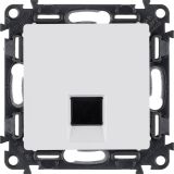 Valena LIFE Розетка информационная RJ45 категория 5е UTP с лицевой панелью белая 753440 Legrand