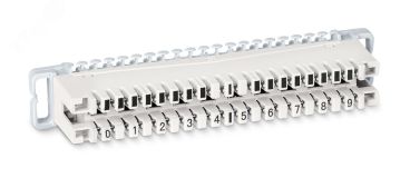 Плинт размыкаемый на 10 пар, маркировка 0-9 7017c Cabeus
