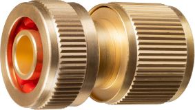 Соединитель быстросъёмный PROLine BC-12A для шланга, 1/2'', с автостопом, из латуни 8-426129_z02 GRINDA